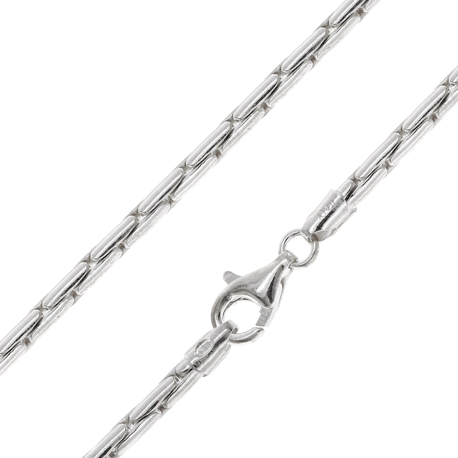 trendor 31264 Halskette für Damen und Herren Cardano 925 Silber Rhodiniert
