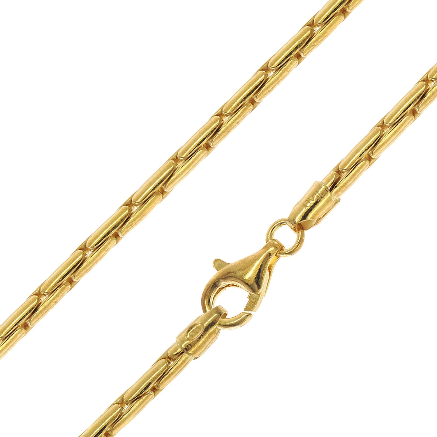trendor 31266 Halskette Cardano 925 Silber Vergoldet 3,2 mm breit