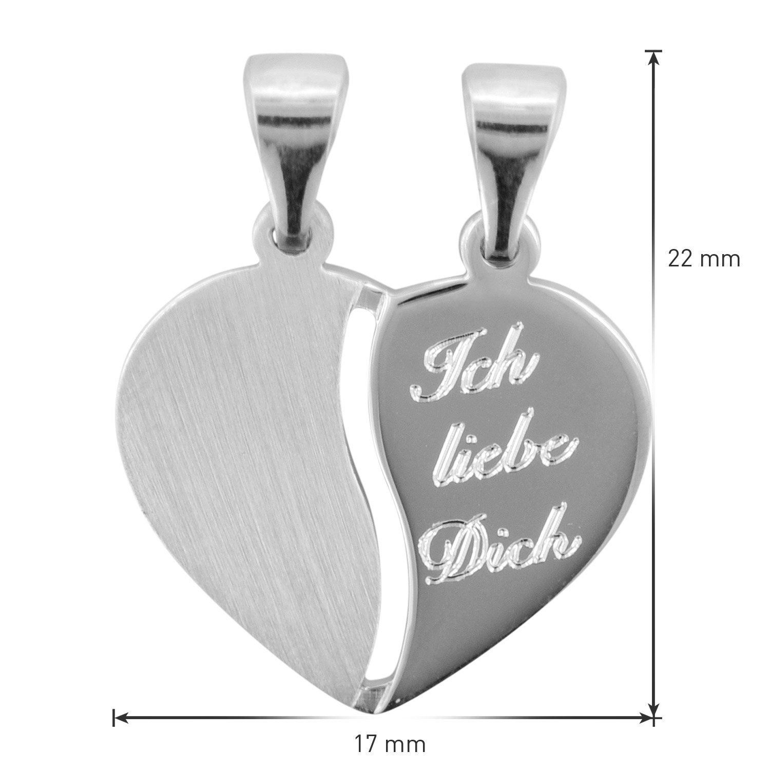 trendor Silberanhänger Teilbares 70050 uhrcenter kaufen Herz •