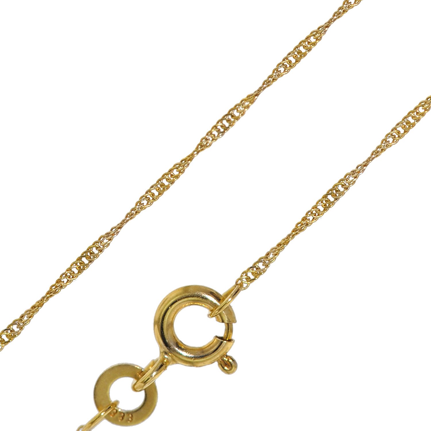 Singapur Collierkette Halskette Anhängerkette echt Gold 333 8 kt