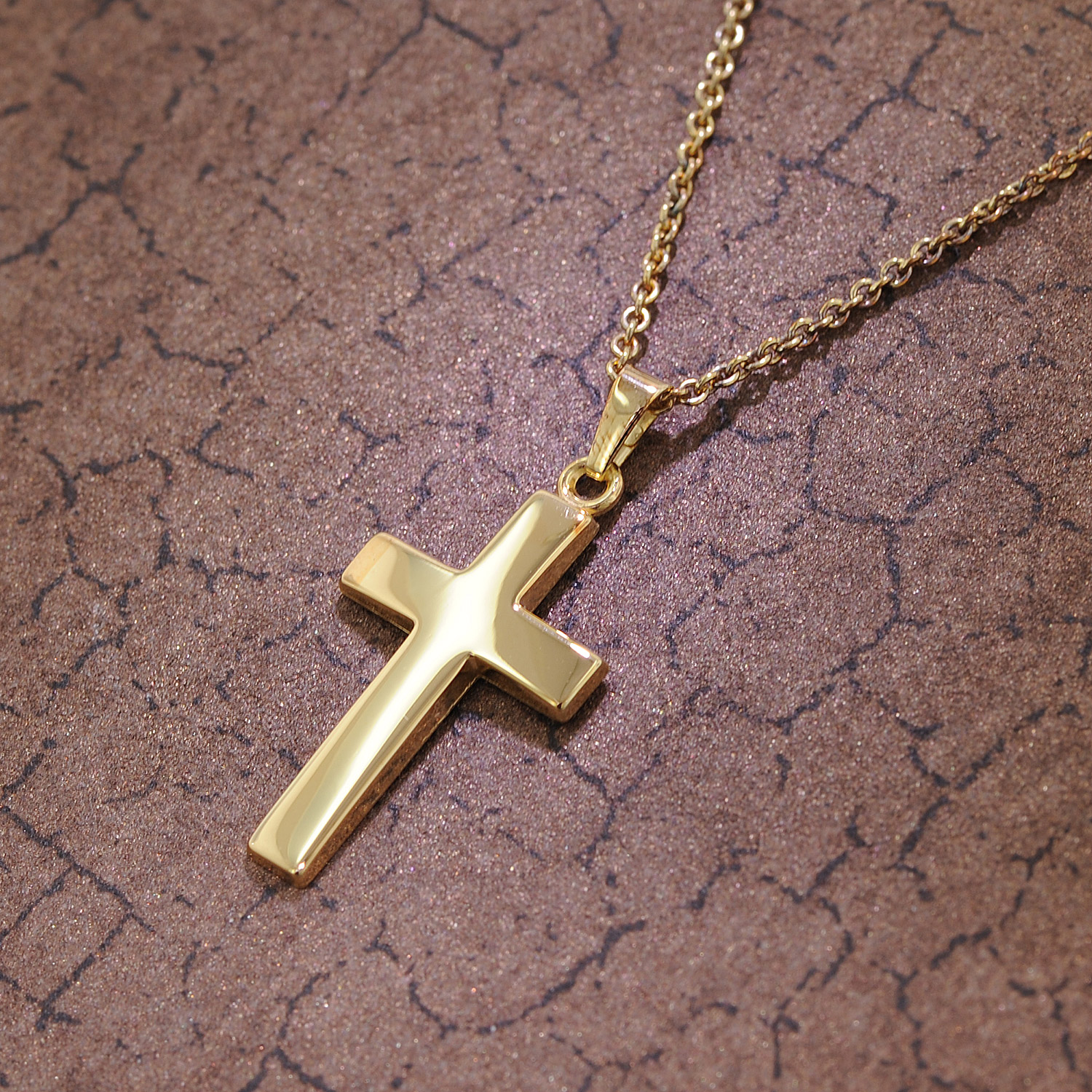 24k gold cross