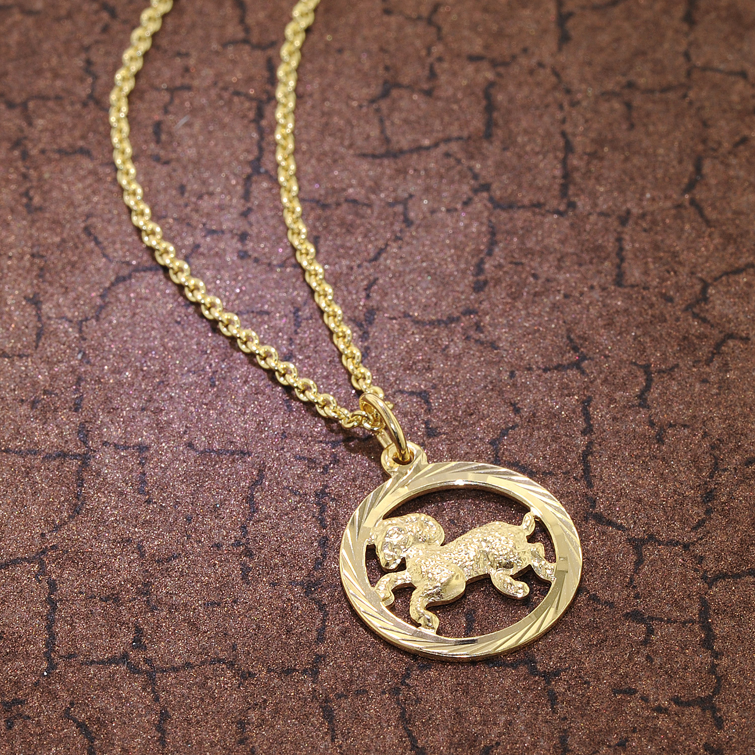 Trendor Kinderkette Widder - Zierliches 925 Silber Schmuckstück Für Kleine Sternzeichen-Fans