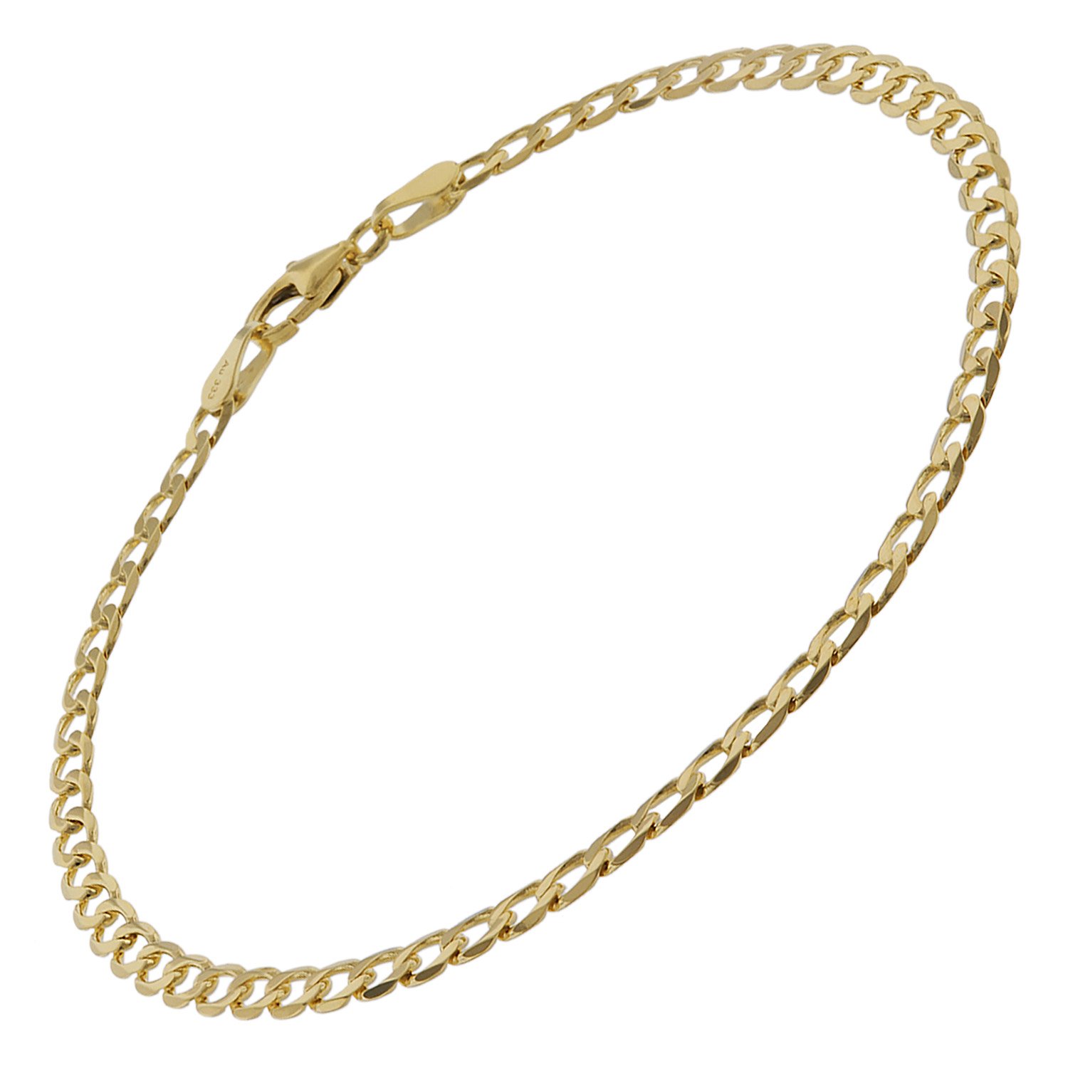 Armband Gold 333 Länge 16 cm x 2,2 mm gedrehtes Singapurarmband 16 cm Gold 333