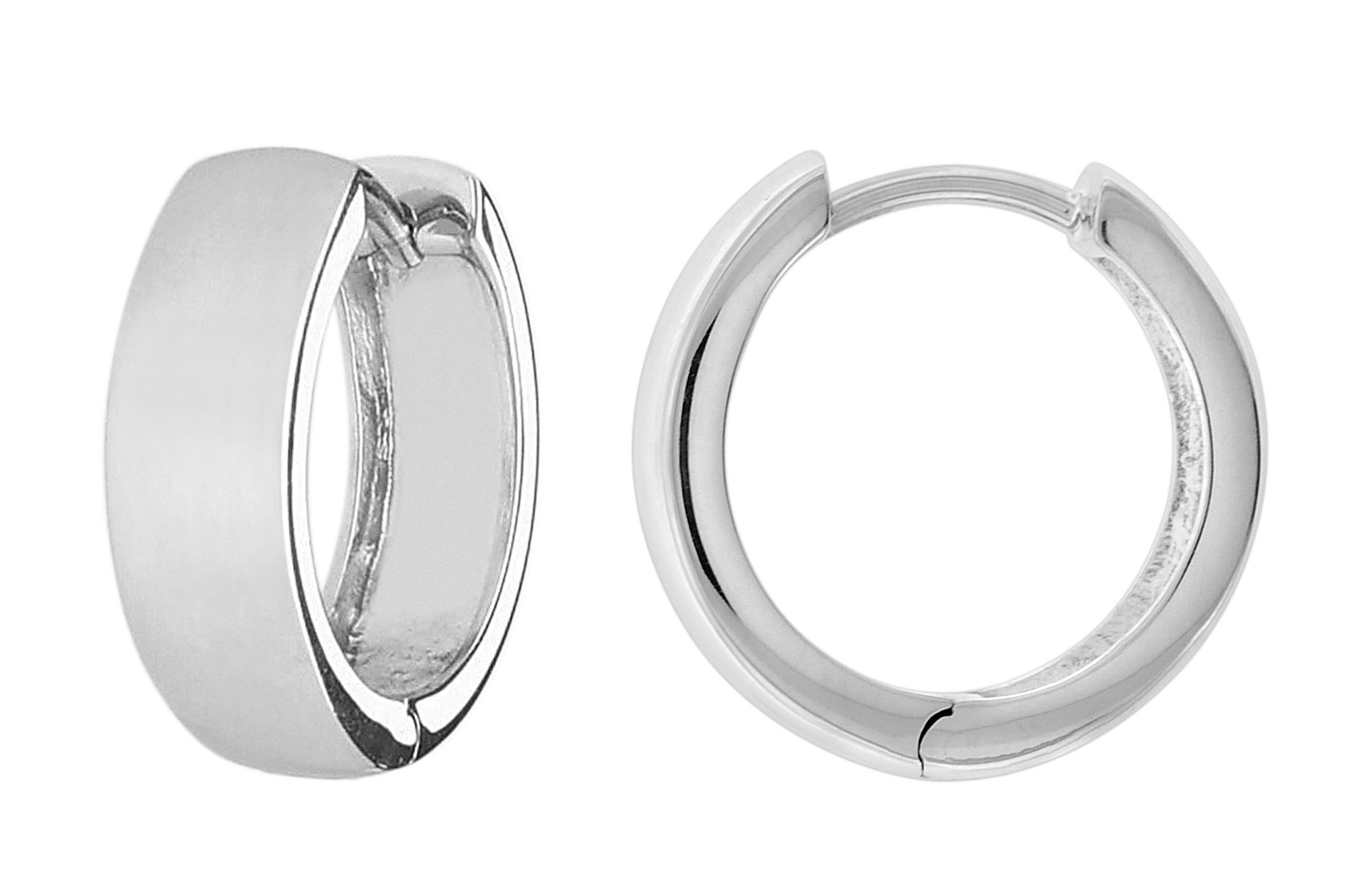 trendor 41581 Ohrringe für Damen und Herren 925 Silber Creolen Ø 16 mm