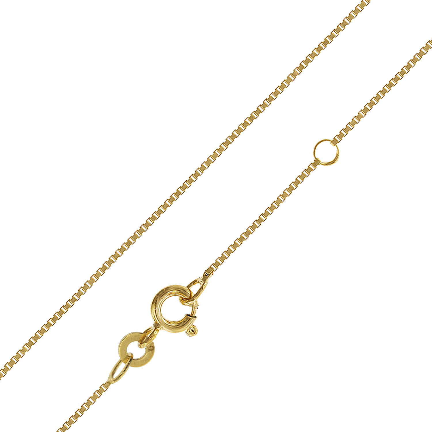 trendor 75619 Kinder-Halskette 333 Gold Venezianer Kette 0,7 mm