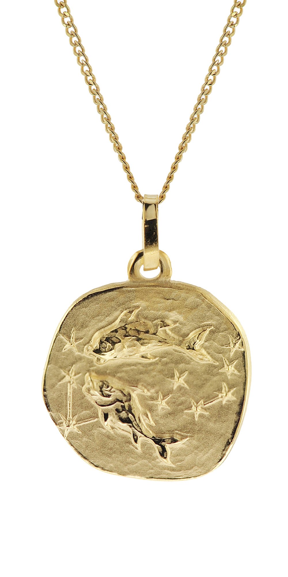 trendor 41920-03 Halskette mit Sternzeichen Fische Gold 333/8K Ø 16 mm