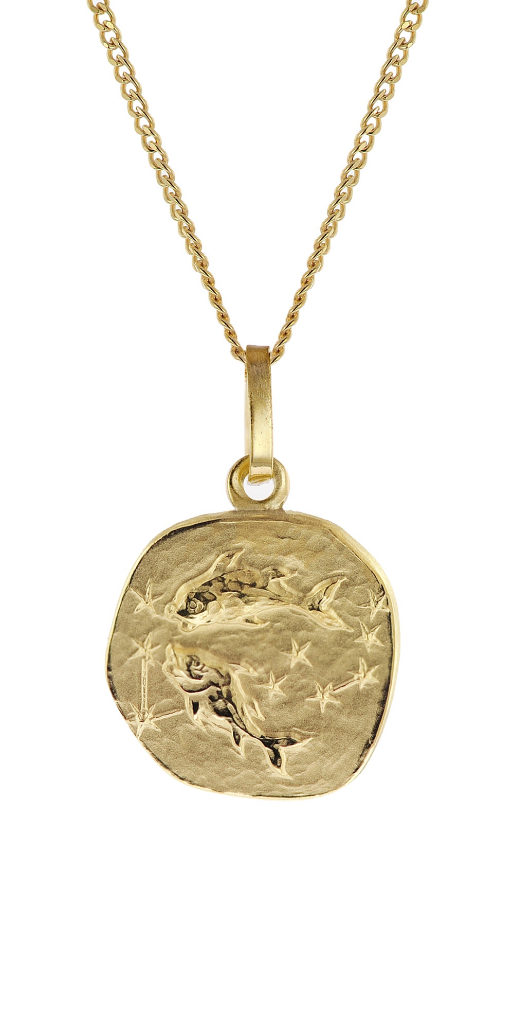trendor 15022-03 Kinder-Halskette mit Sternzeichen Fische 333/8K Gold