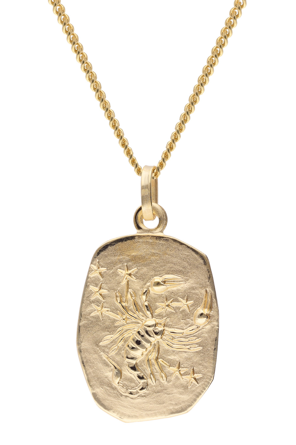 trendor 15404-11 Skorpion Sternzeichen Gold 333 mit vergoldeter Silberkette