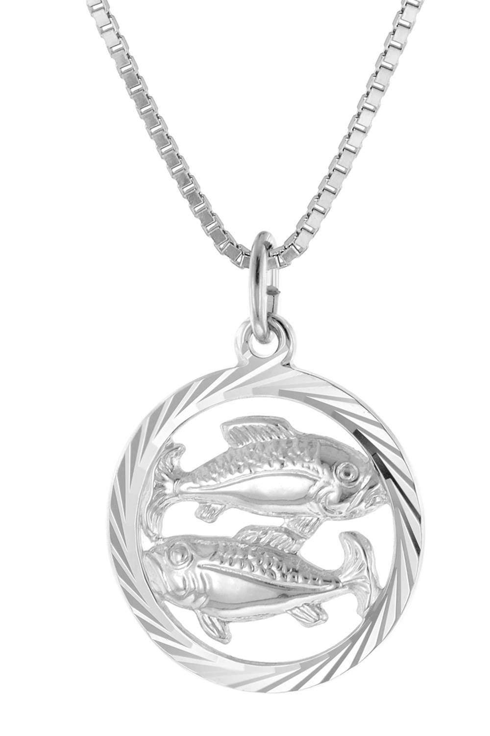 trendor 15360-03 Fische Sternzeichen Halskette Silber 925