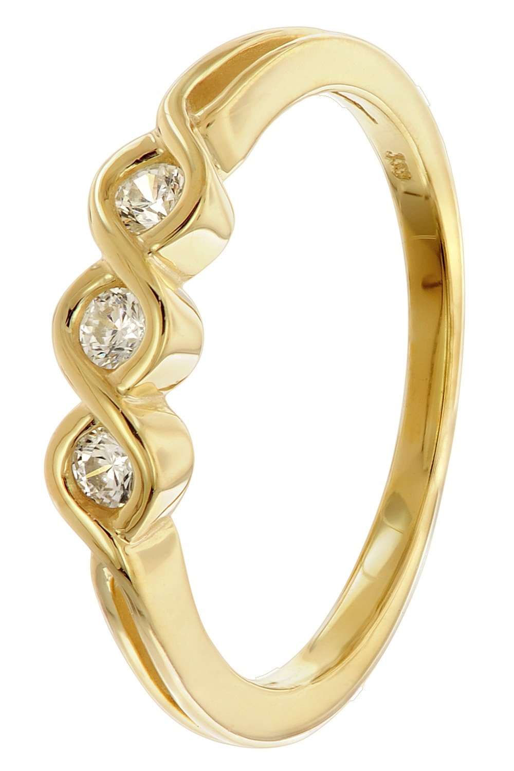 trendor 68390 Damenring Gold 333/8K Zirkonia-Ring