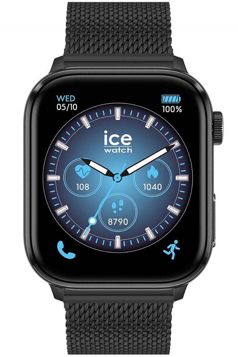 Ice-Watch 024300 Smartwatch ICE Smart 3.0 Schwarz mit Milanaiseband