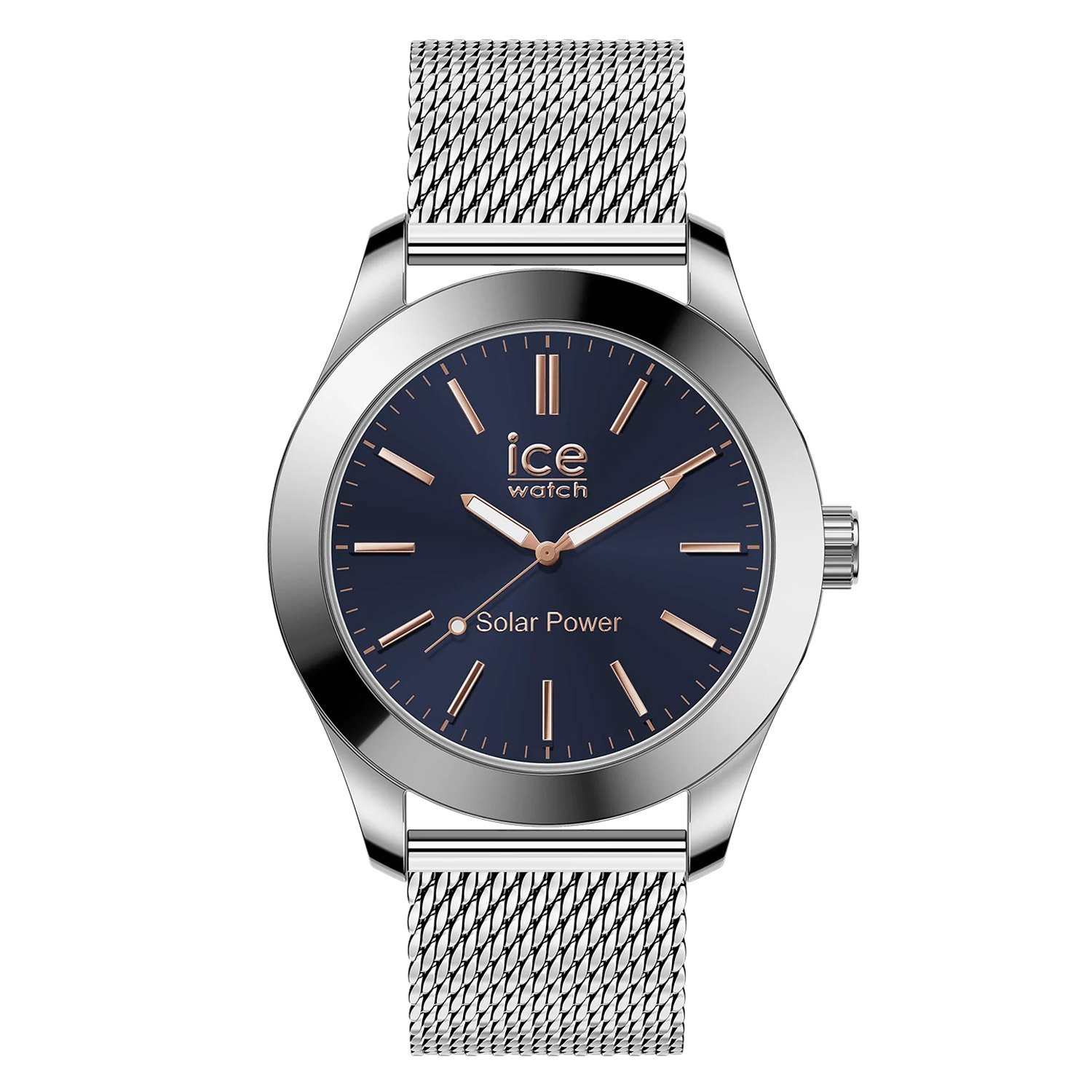 Ice-Watch 023794 Herrenuhr ICE Steel Solar M Dunkelblau