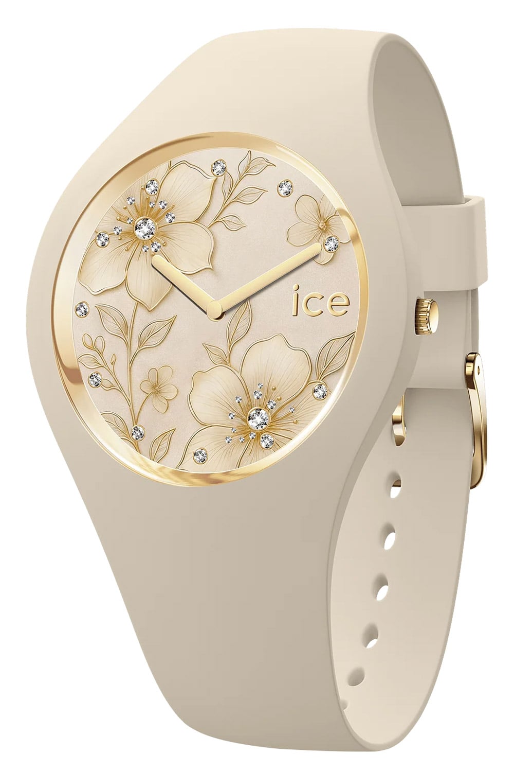 Ice-Watch 025898 Quarzuhr für Damen ICE Flower S Elfenbeinfarbene Grazie