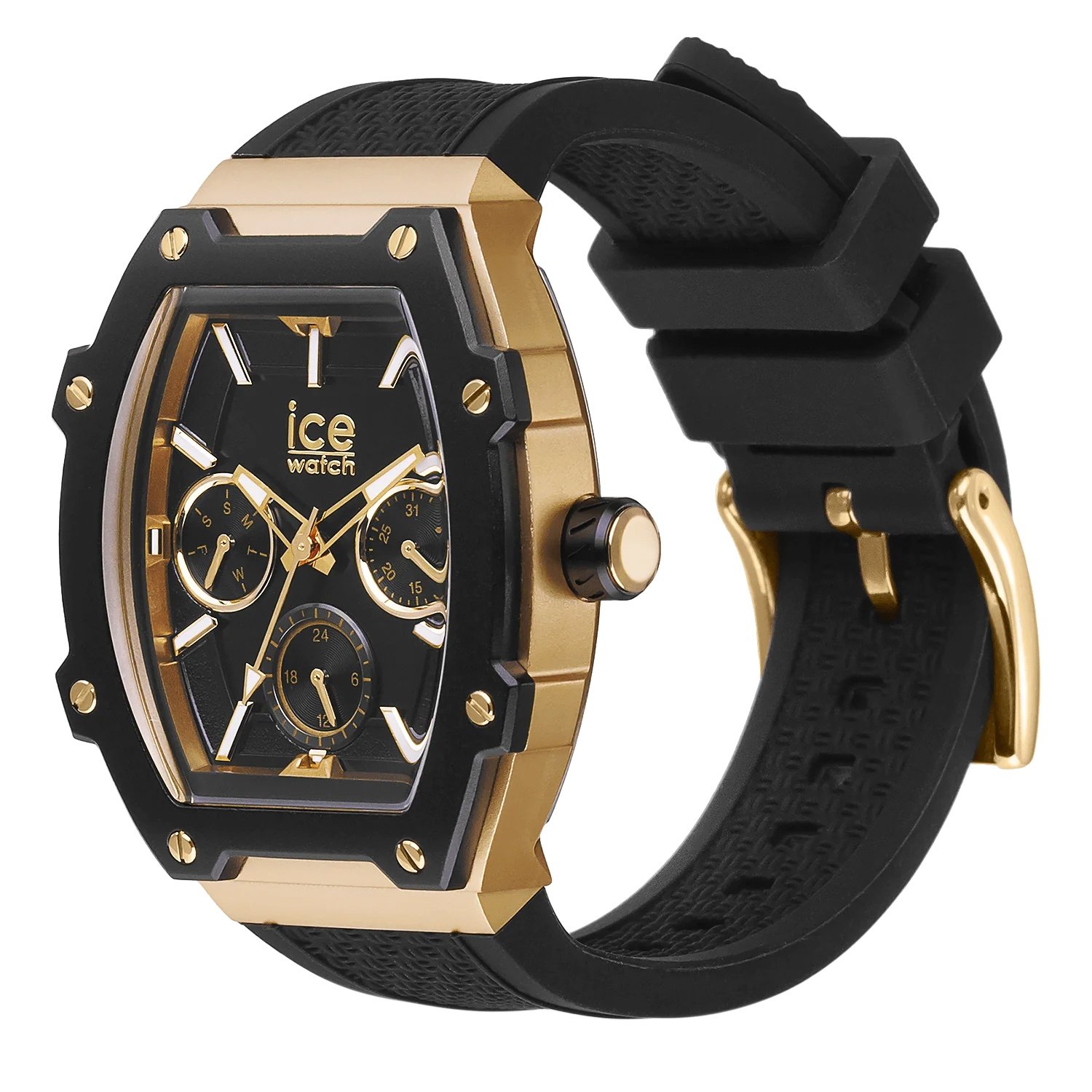 Ice Watch Unisex Watch Multifunction ICE Boliday S Black Gold Tone