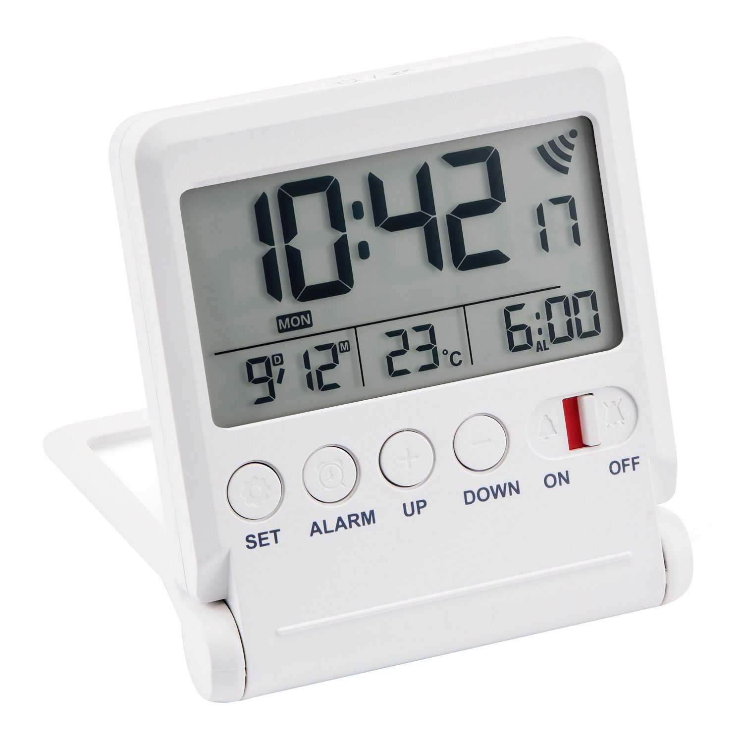 Atlanta 1805/0 Reise-Funkwecker Digital Weiß Atlanta 1805/0 Reise-Funkwecker Digital Weiß