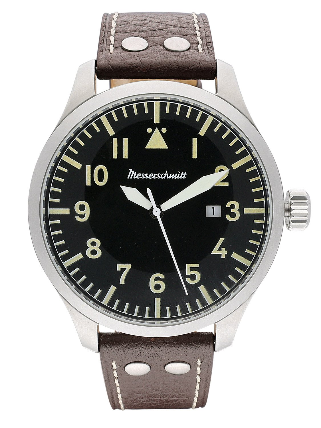 Messerschmitt ME-47XLB Herren-Fliegeruhr XL Beobachter Braun/Schwarz Messerschmitt ME-47XLB Herren-Fliegeruhr XL Beobachter Braun/Schwarz