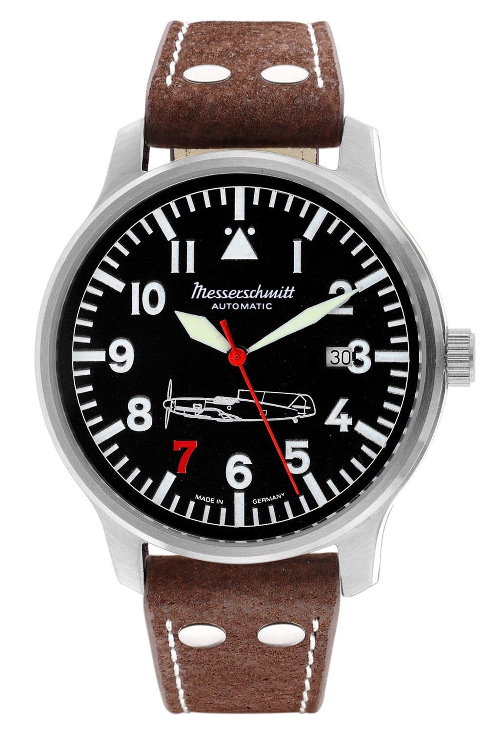 Messerschmitt 109-42R7-A Herren-Automatikuhr Flieger ME109 Rote 7 Messerschmitt 109-42R7-A Herren-Automatikuhr Flieger ME109 Rote 7