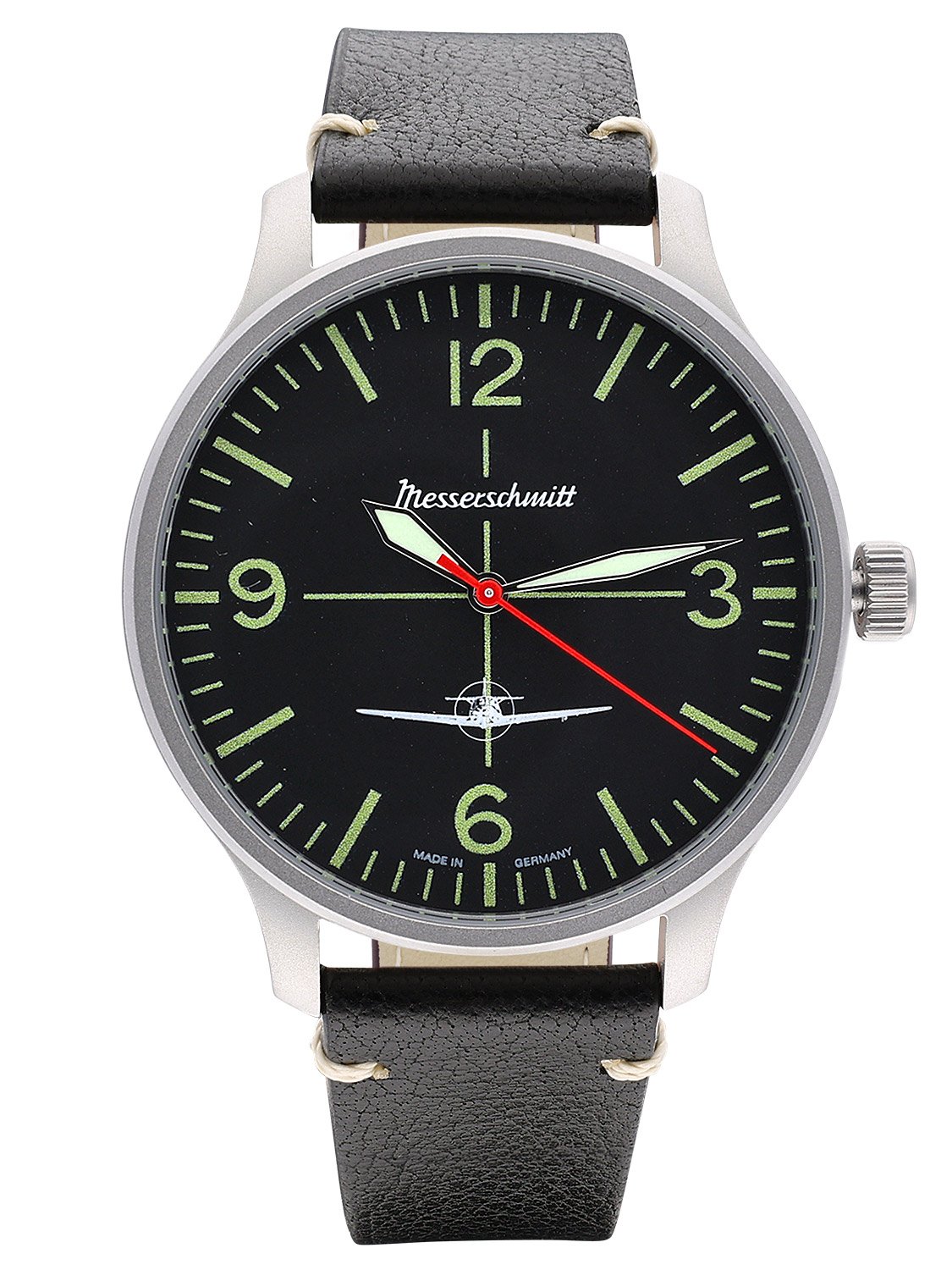 Messerschmitt ME-6332-108 Herren-Fliegeruhr DayDate Schwarz