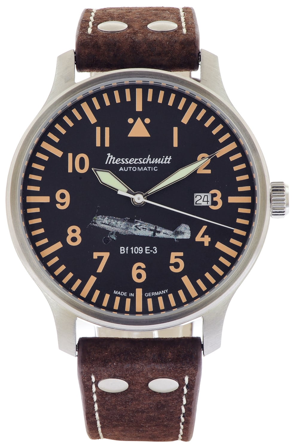 Messerschmitt Messerschmitt BF109E 3 A Herren Pilotenuhr BF109E Automatik Braun/Schwarz