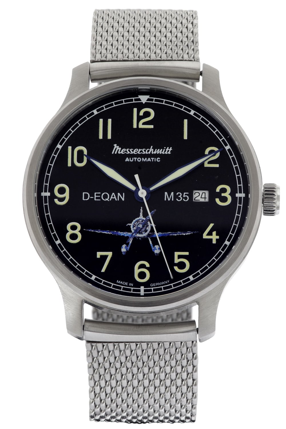 Messerschmitt Messerschmitt M 35A SCM Herrenuhr M35 Automatik mit Meshband