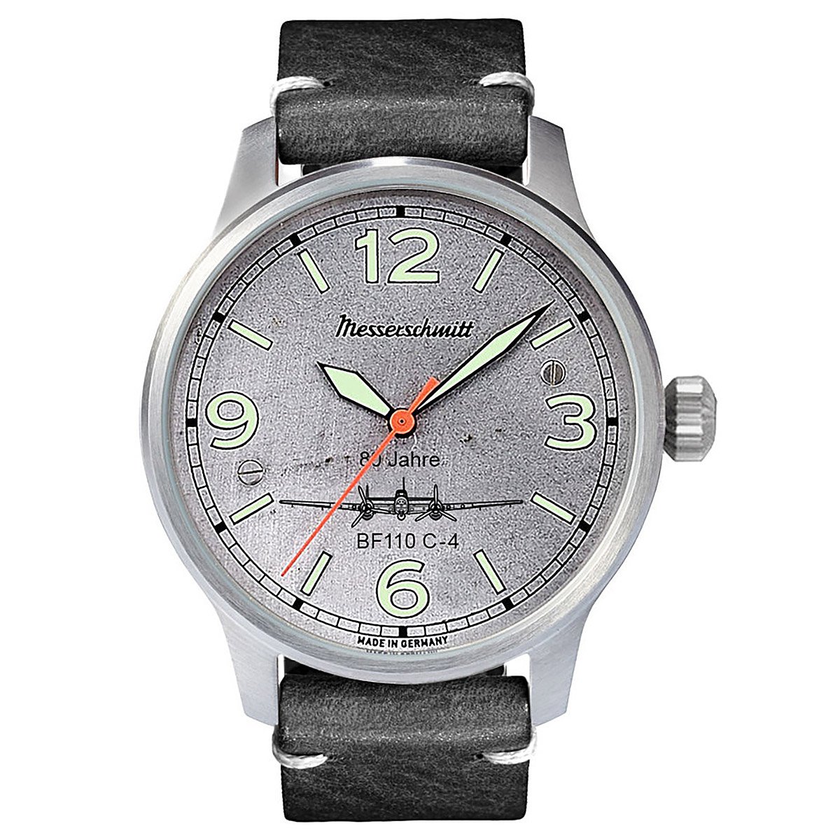 Messerschmitt BF110-ALU-L Herrenuhr 80 Jahre BF110 C-4 Limited Edition