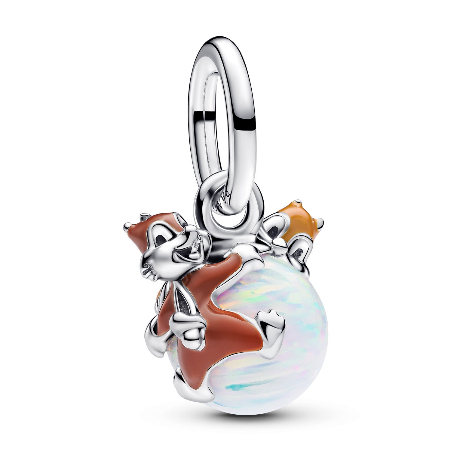 Pandora 793532C01 Charm-Anhänger Disney Ahörnchen & Behörnchen Weihnachtskugel