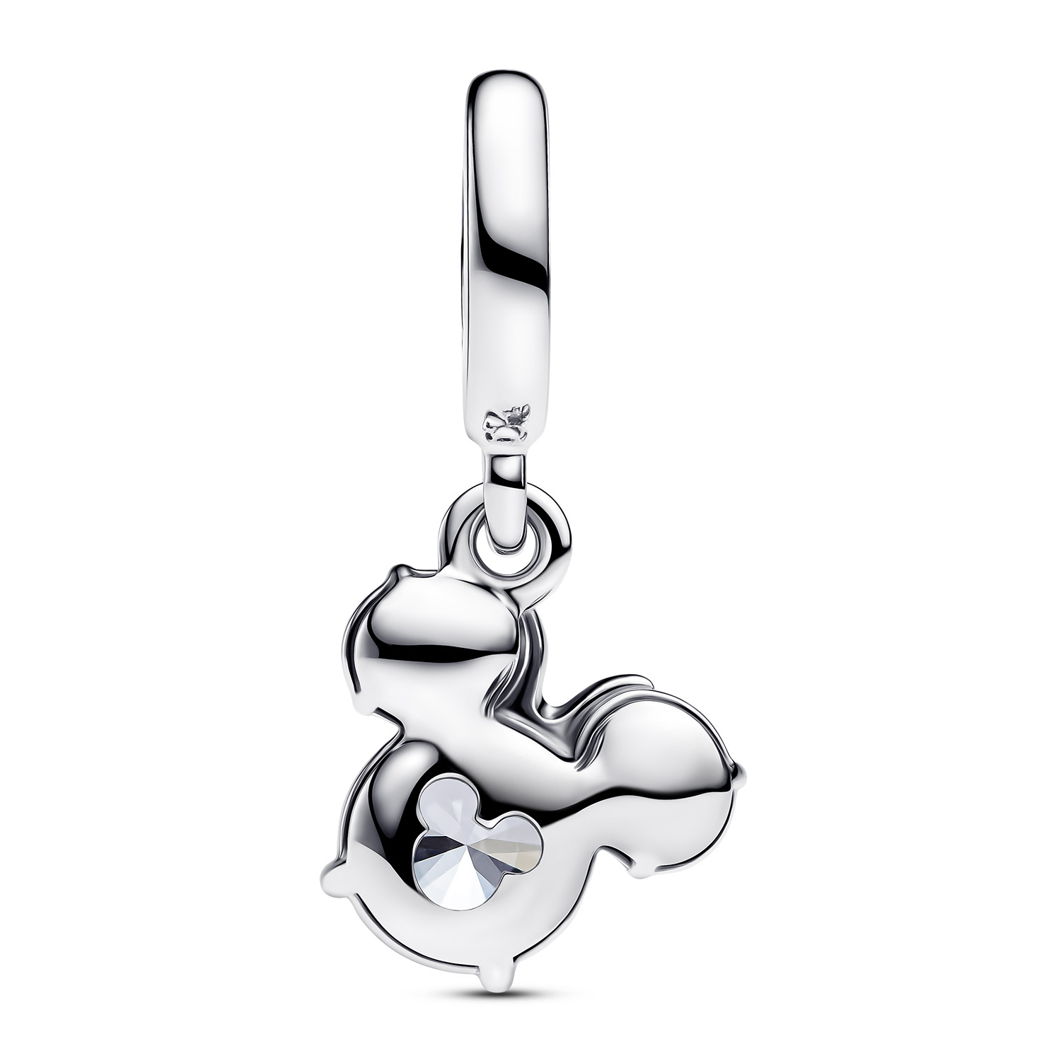 PANDORA Disney チャーム ディズニー ミッキーマウス スパークリング ヘッド シルエット