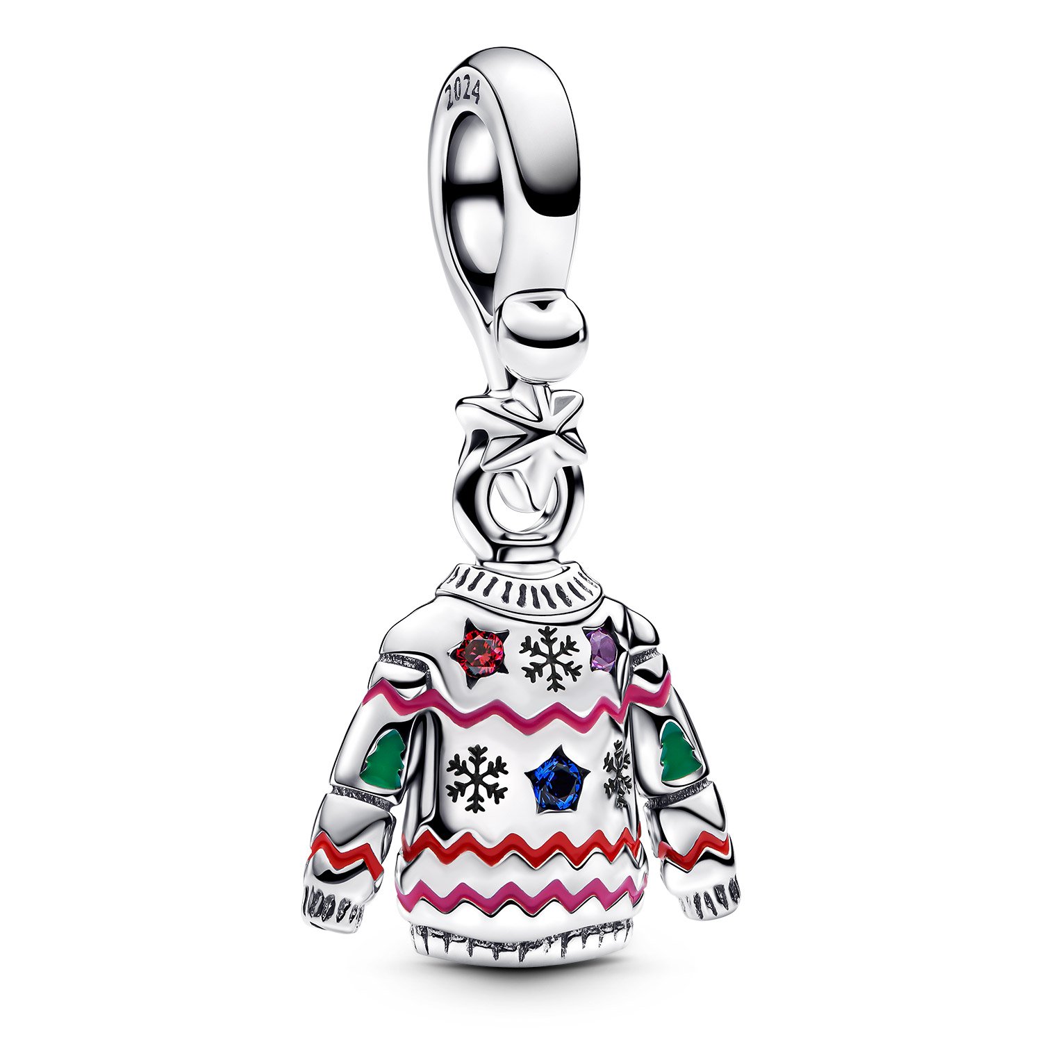 Pandora 793596C01 Silber Dangle Charm Weihnachtspullover