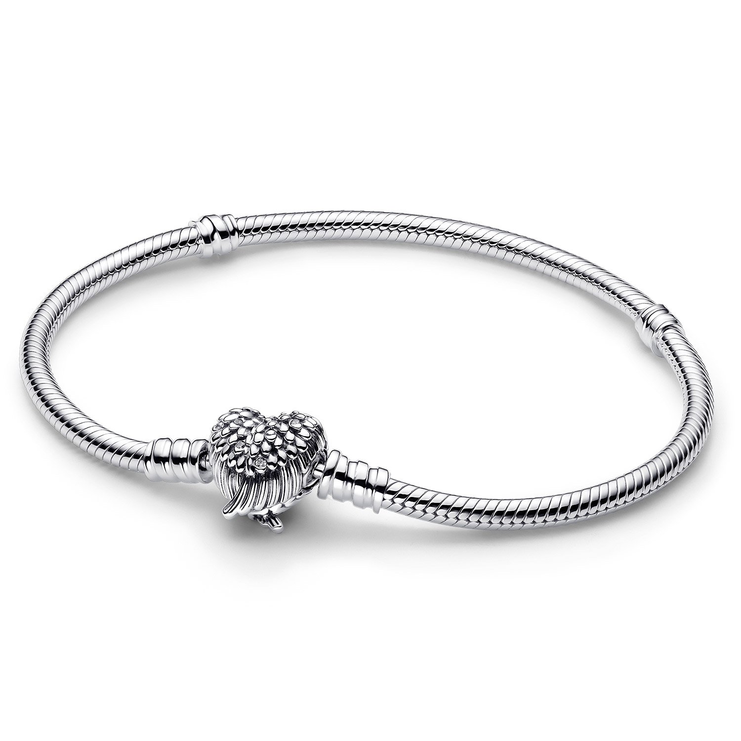 Pandora 593680C01 Damenarmband Silber Herzflügel