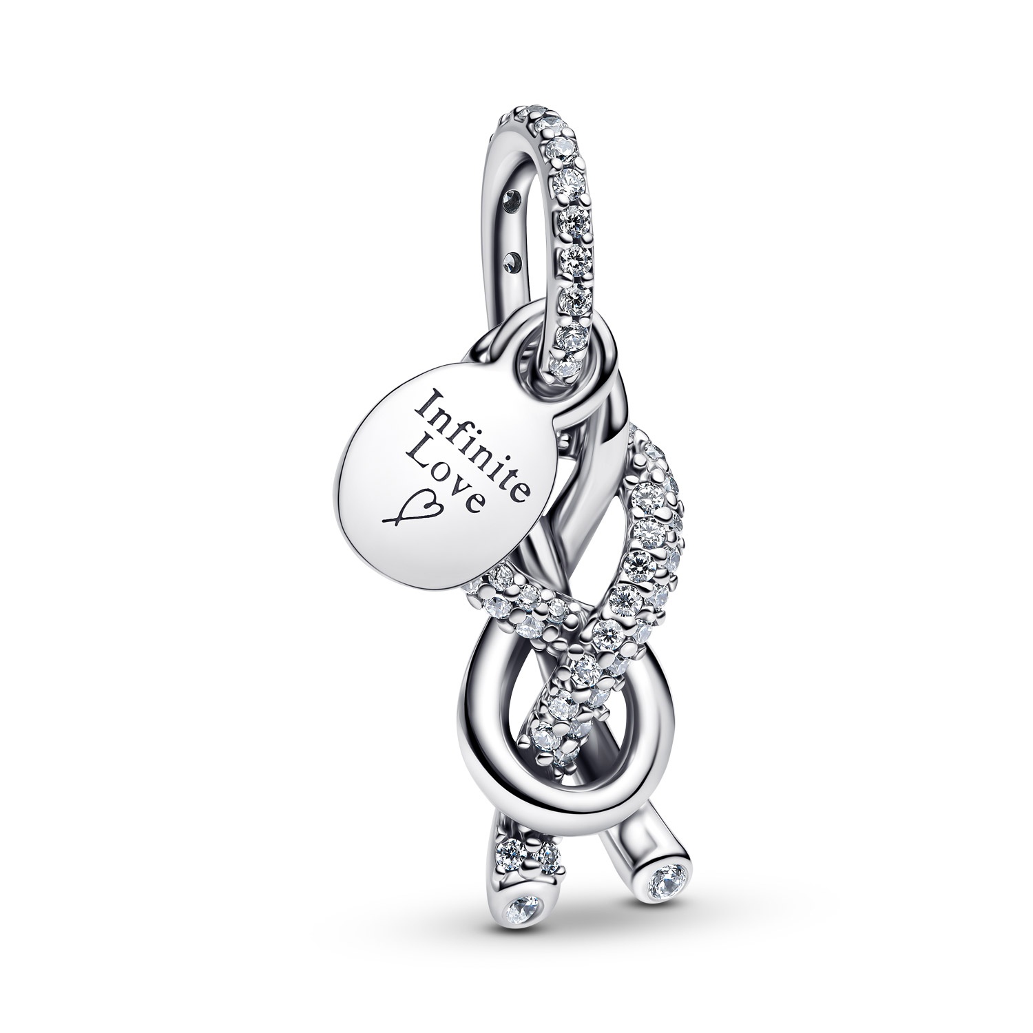 Pandora 793780C01 Charm-Anhänger Silber Pavé Unendlichkeitsknoten Pandora 793780C01 Charm-Anhänger Silber Pavé Unendlichkeitsknoten