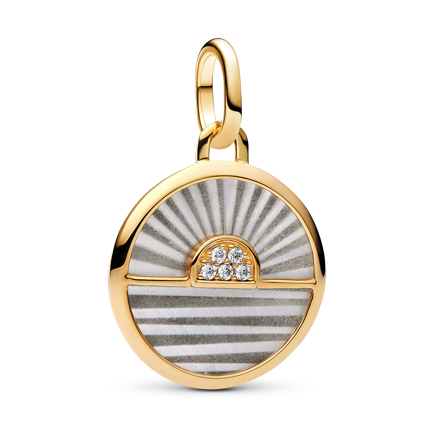 Pandora 763859C01 Mini Charm-Anhänger Sonnenaufgang Goldfarben
