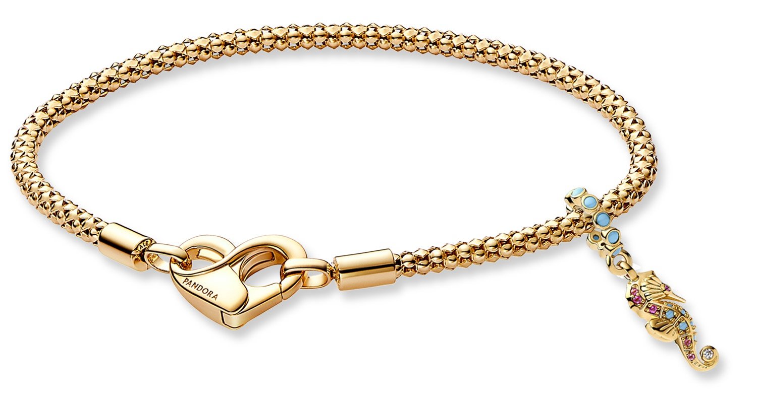 Pandora 28910 Damen-Armband Geschenkset Seepferdchen Goldfarben