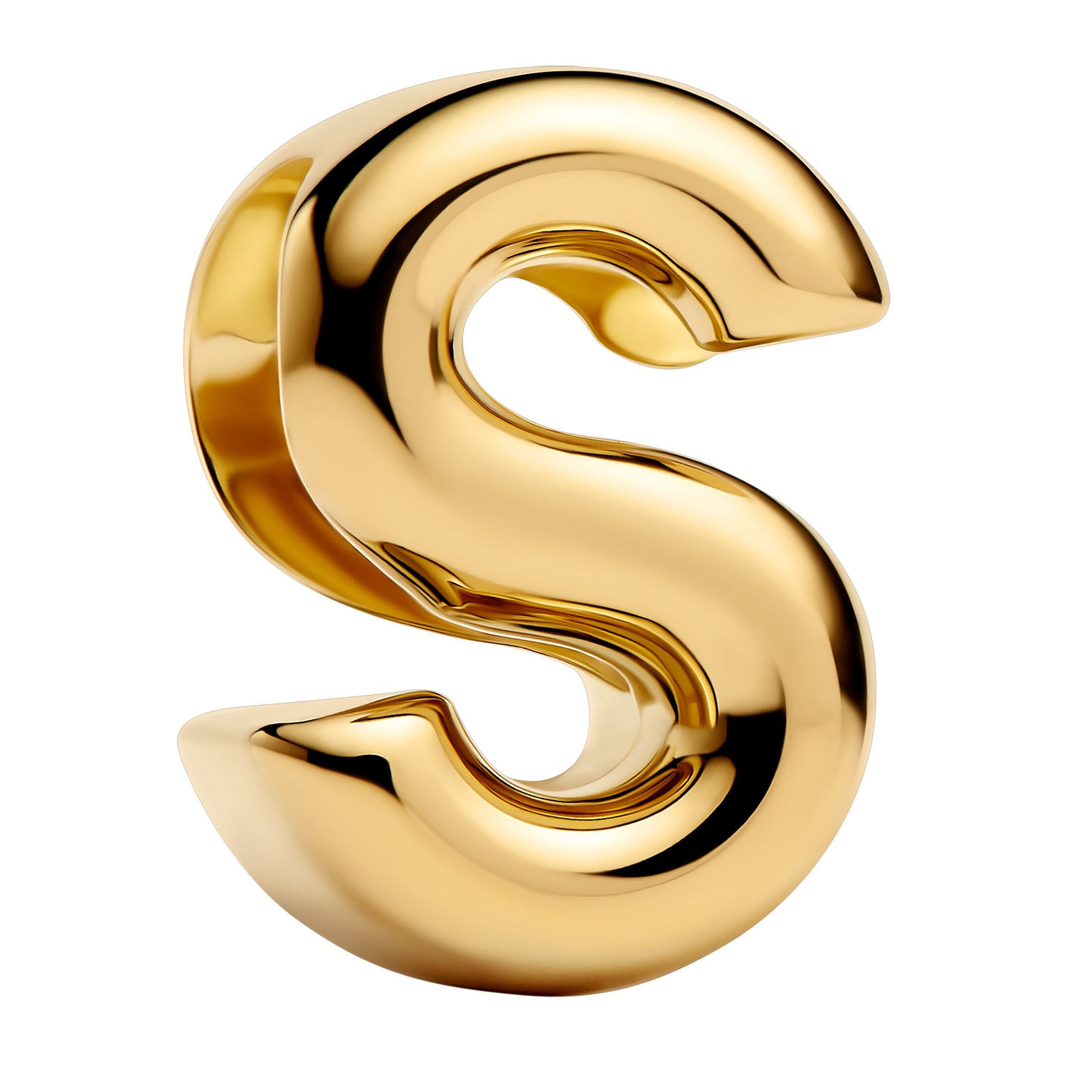 Pandora 763965C00 Mini-Charm Buchstabe S Goldfarben