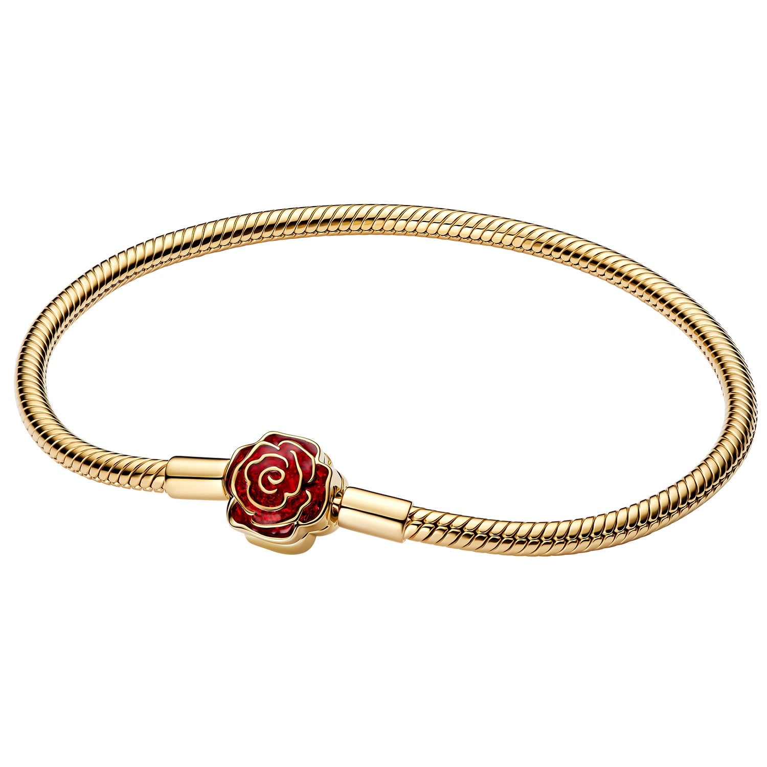 Pandora 564019C01 Damenarmband Goldfarben Disney Die Schöne und das Biest