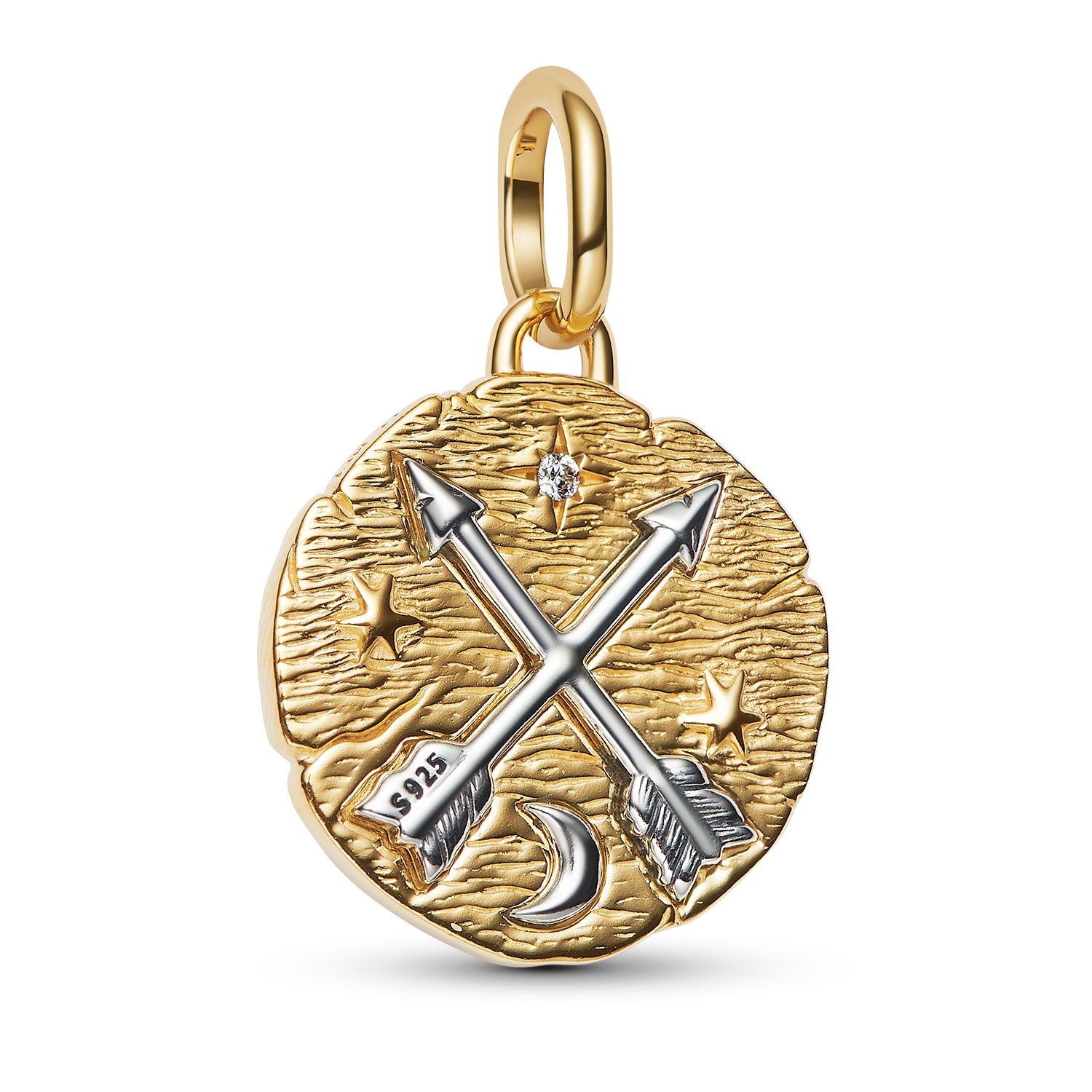 Pandora 764081C01 Medaillon Anhänger Zweifarbig Gekreuzte Pfeile