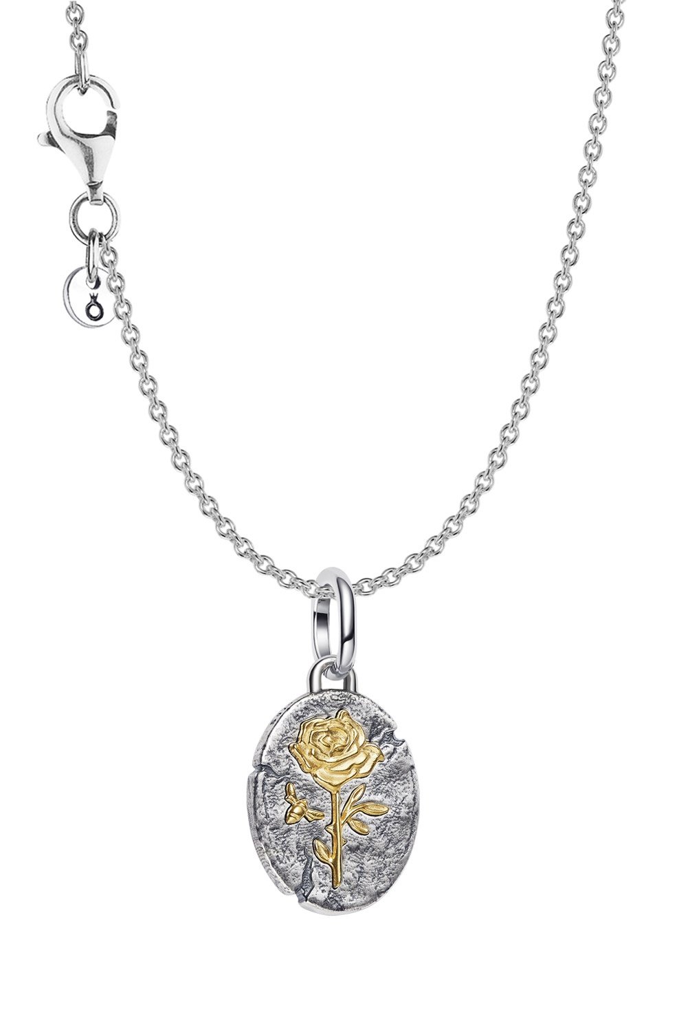 Pandora 21017 Damen-Halskette Silber Geschenkset Zweifarbig Rose