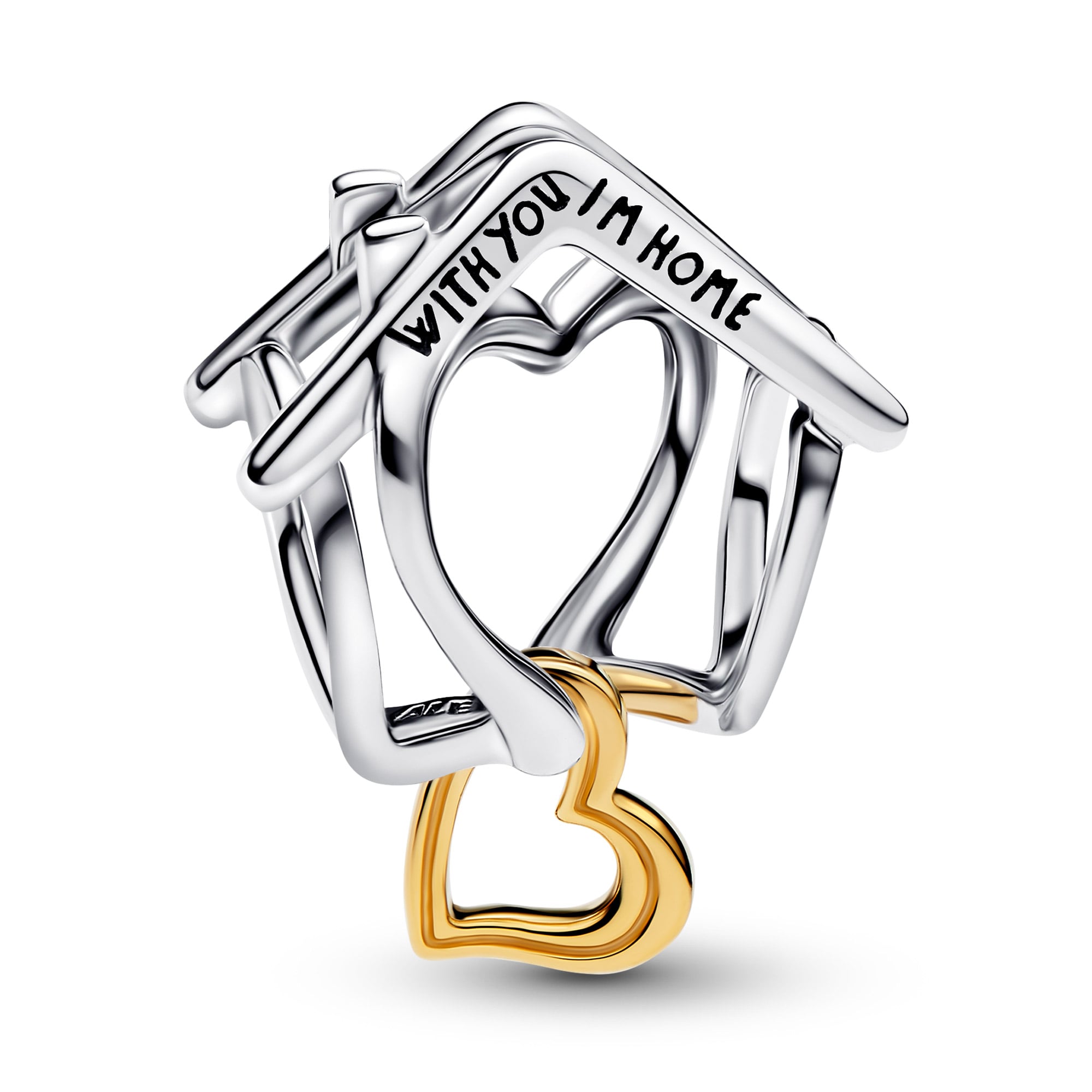 Pandora 764145C00 Charm Heimat & Herz Zweifarbig