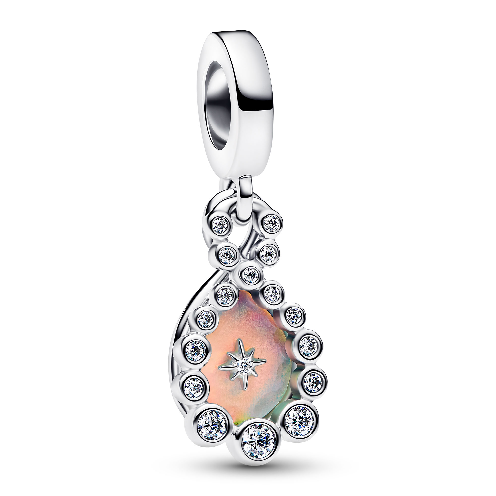 Pandora 794251C01 Silber Charm-Anhänger Opaleszierende Unendlichkeit
