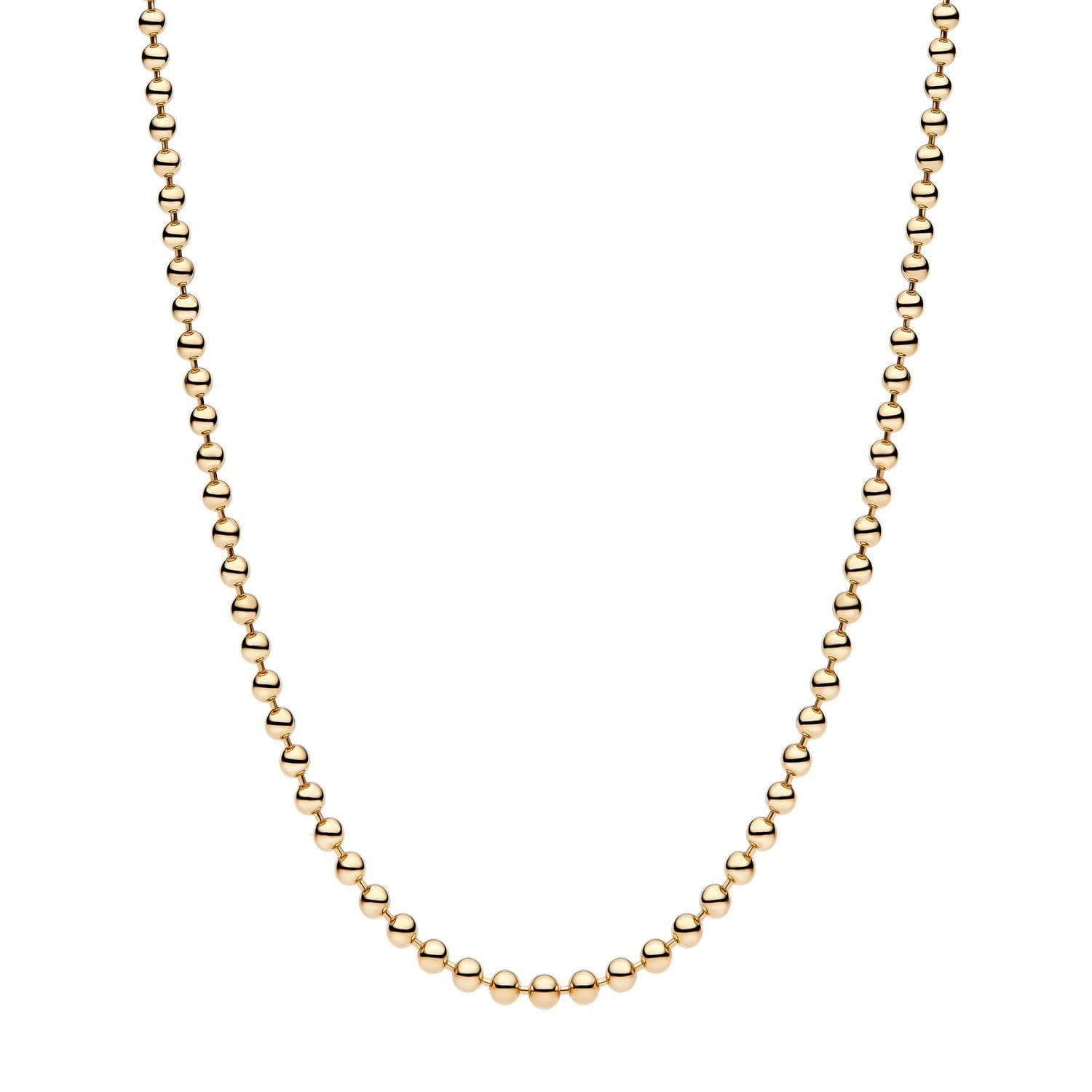 Pandora 364354C00-50 Damen-Kette Kugelkette Goldfarben 50 cm