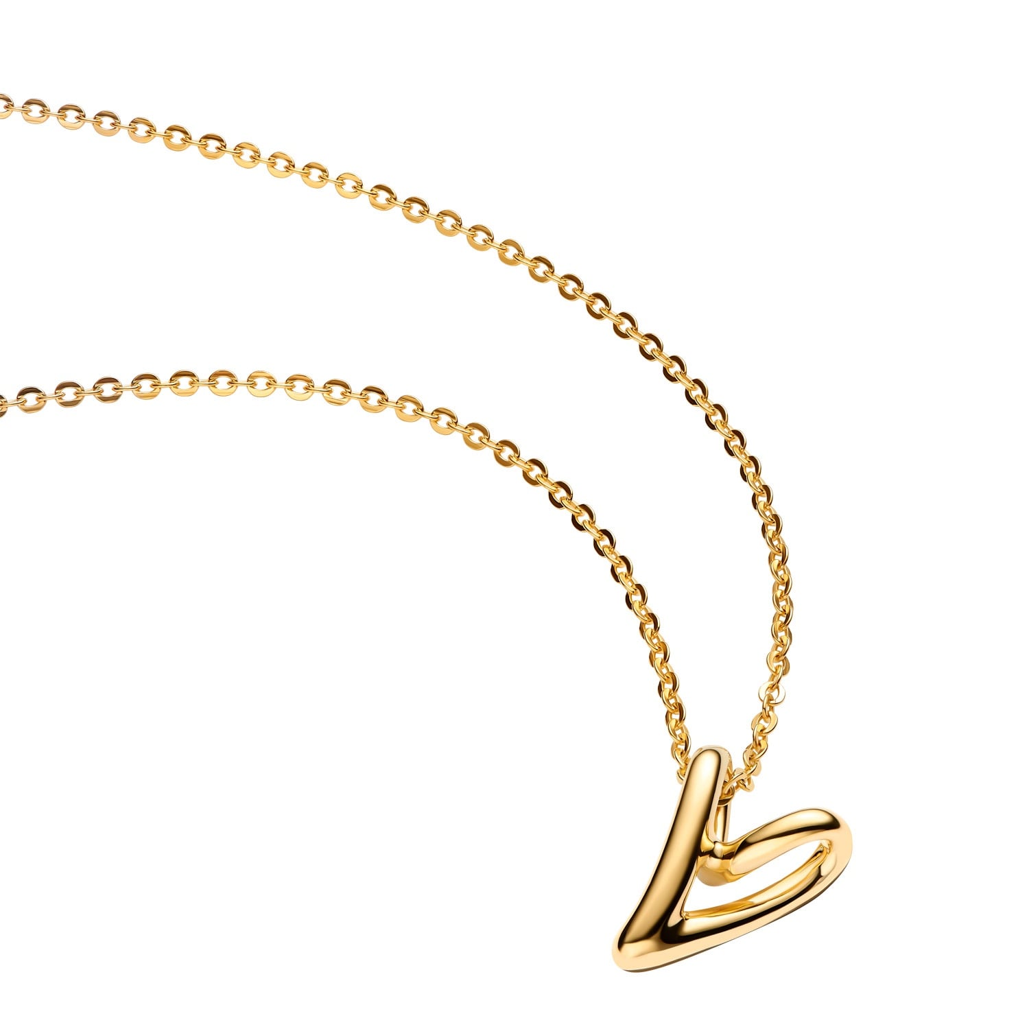 Pandora 364360C00-45 Damen-Halskette Herz Goldfarben