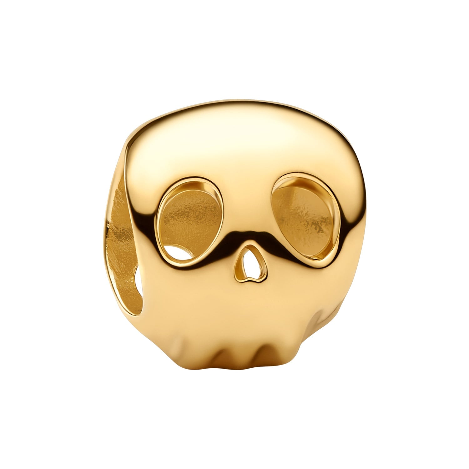 Pandora 764518C00 Goldfarbener Charm Totenkopf Mini