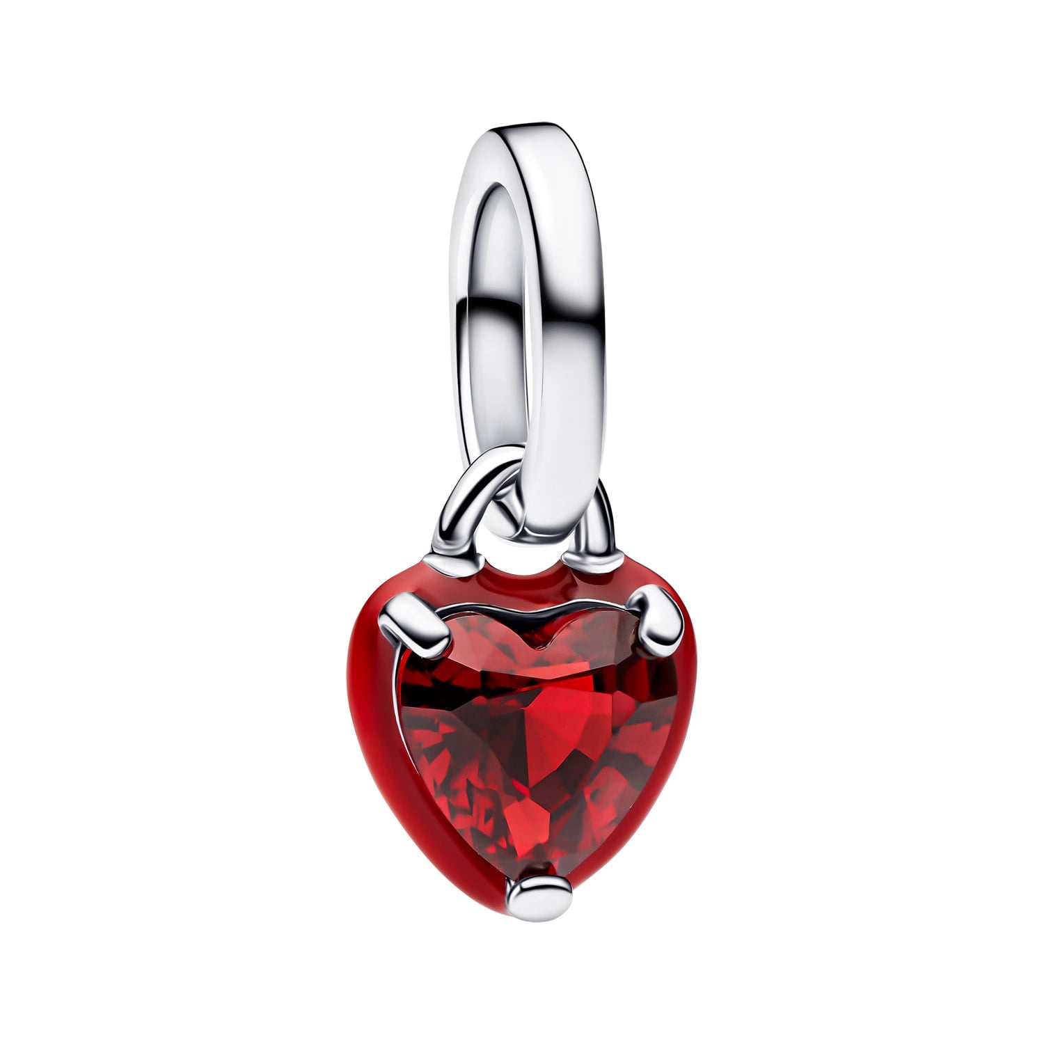 Pandora 793042C05 Anhänger Silber Rotes Chakra Herz