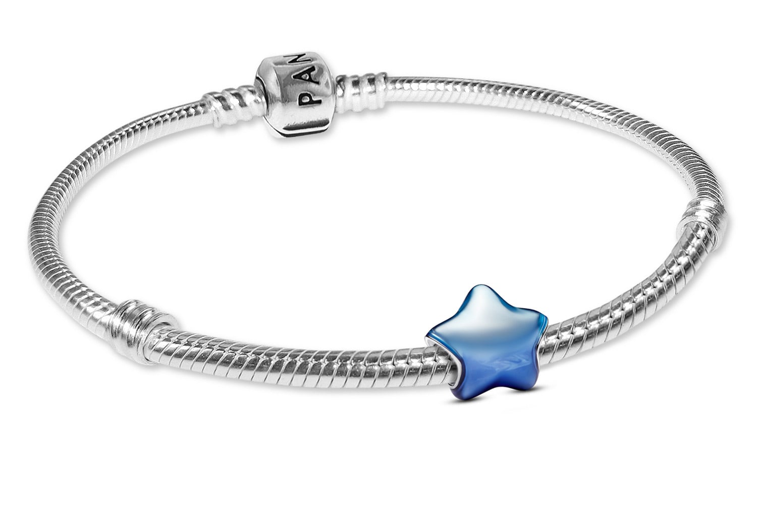 Pandora 21520 Damen-Armband Silber Geschenkset Blauer Stern