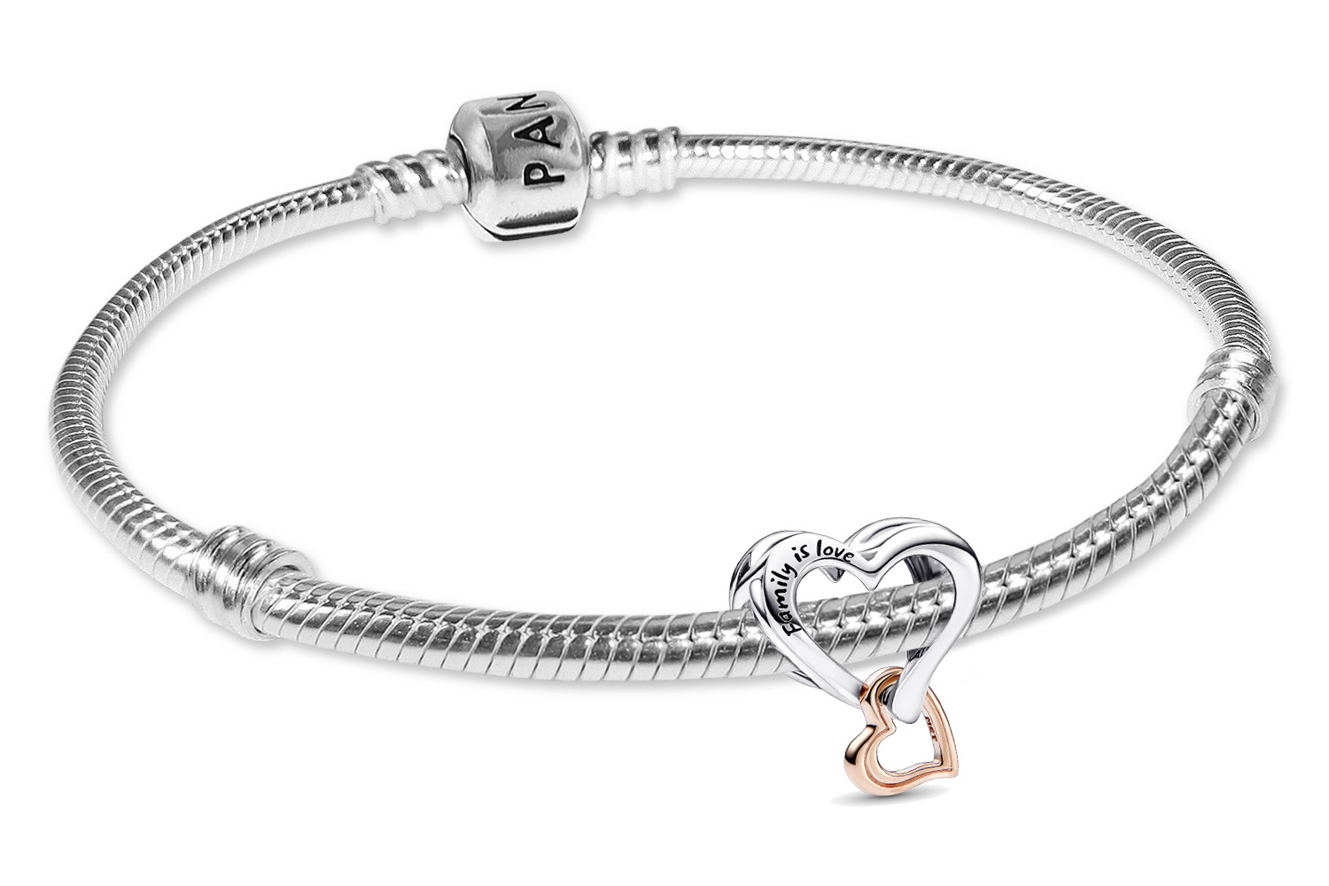 Pandora 21524 Damenarmband Starter-Set Silber Zweifarbiges Unendlichkeitsherz