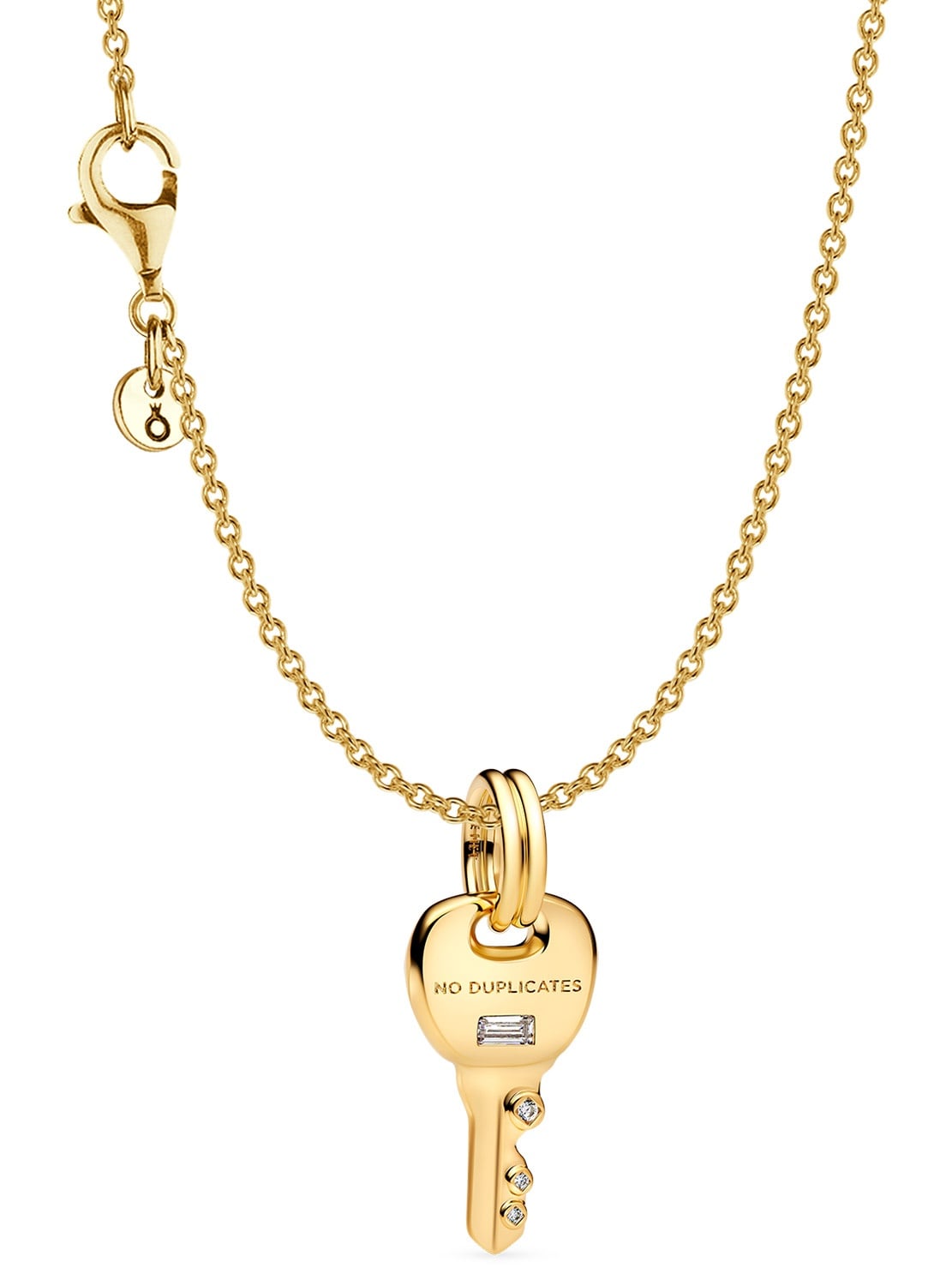 Pandora 21534 Damen-Kette mit Anhänger Schlüssel Goldfarben Geschenkset