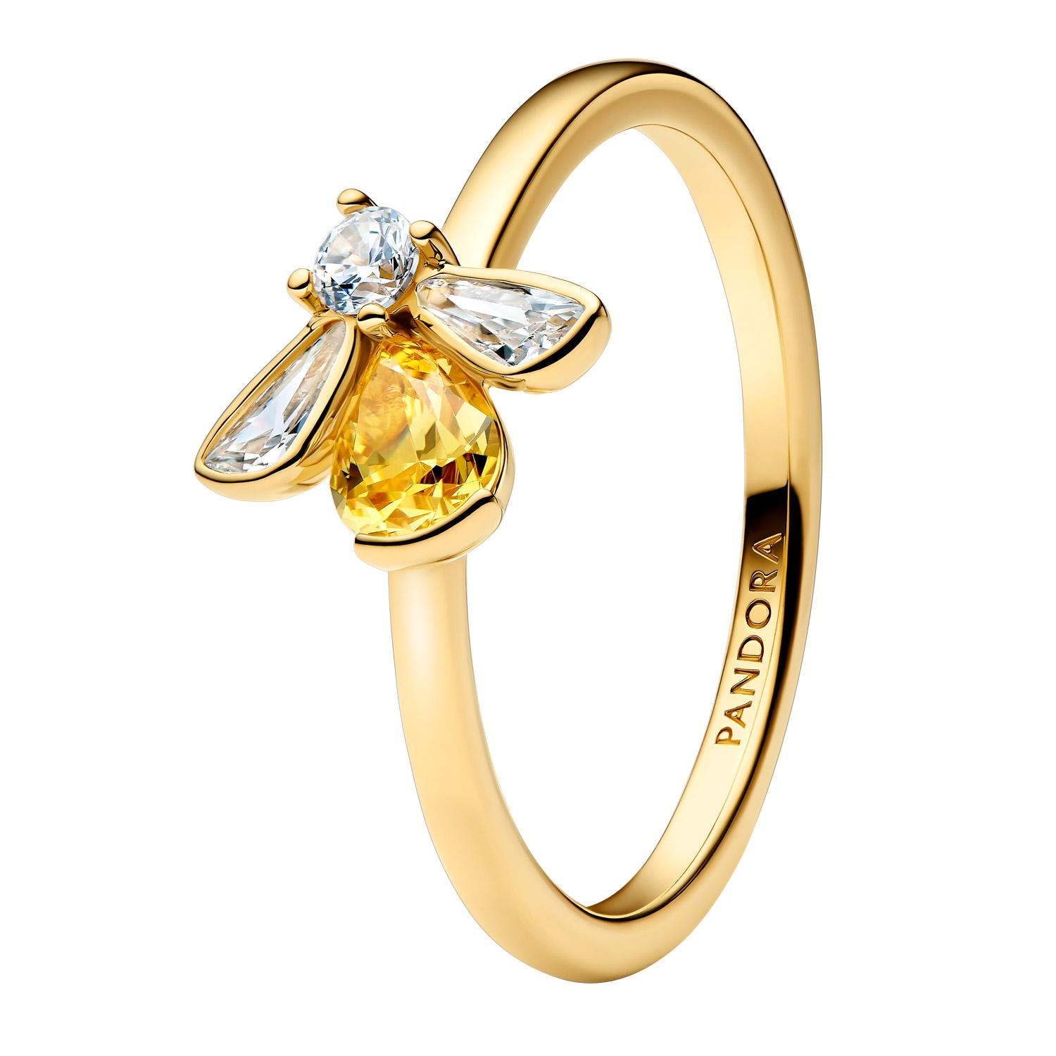 Pandora 164562C01 Damenring Honigbiene Goldfarben