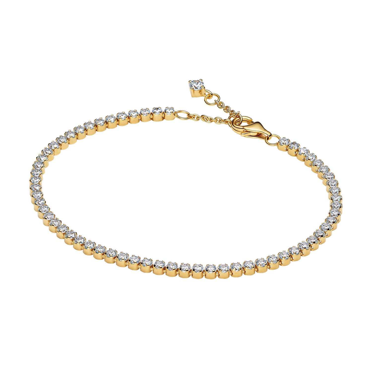 Pandora 563927C01 Tennisarmband Für Damen Goldfarben Zirkonia