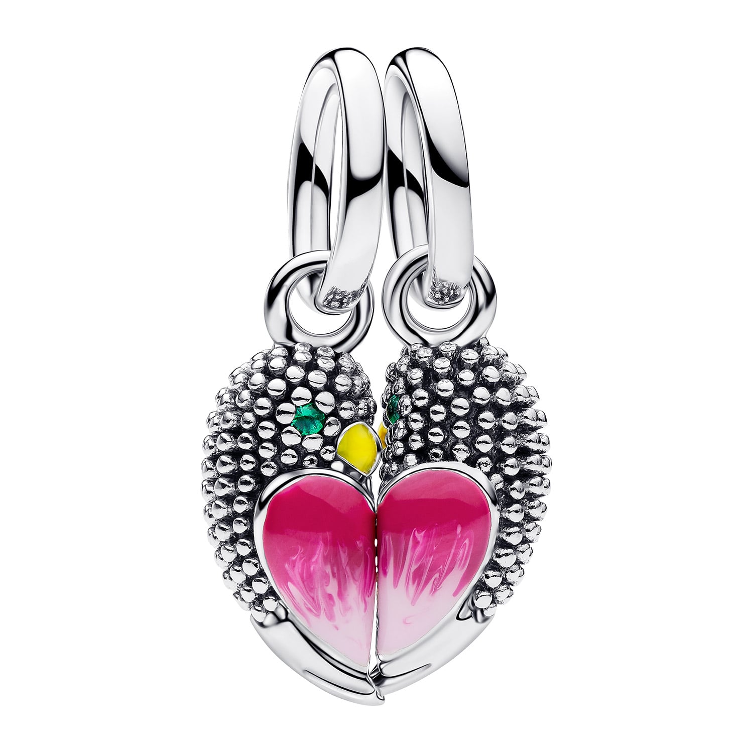 Pandora 794484C01 Teilbarer Charm-Anhänger Liebesvögel Silber
