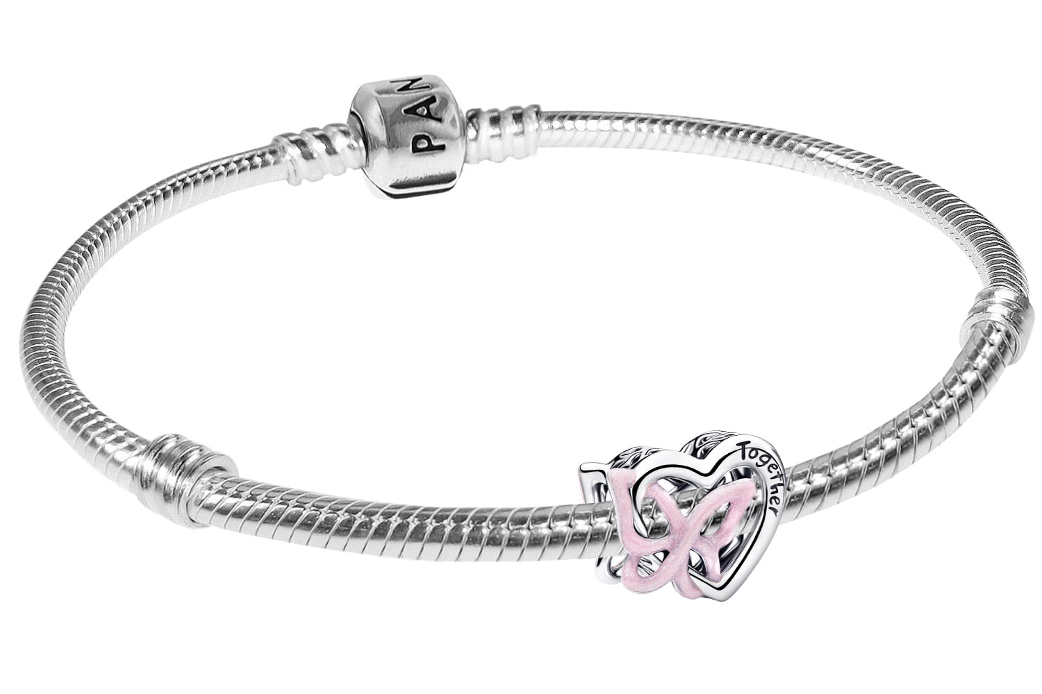 Pandora 21761 Damen-Armband Set Silber Verschlungenes Herz & Schmetterling