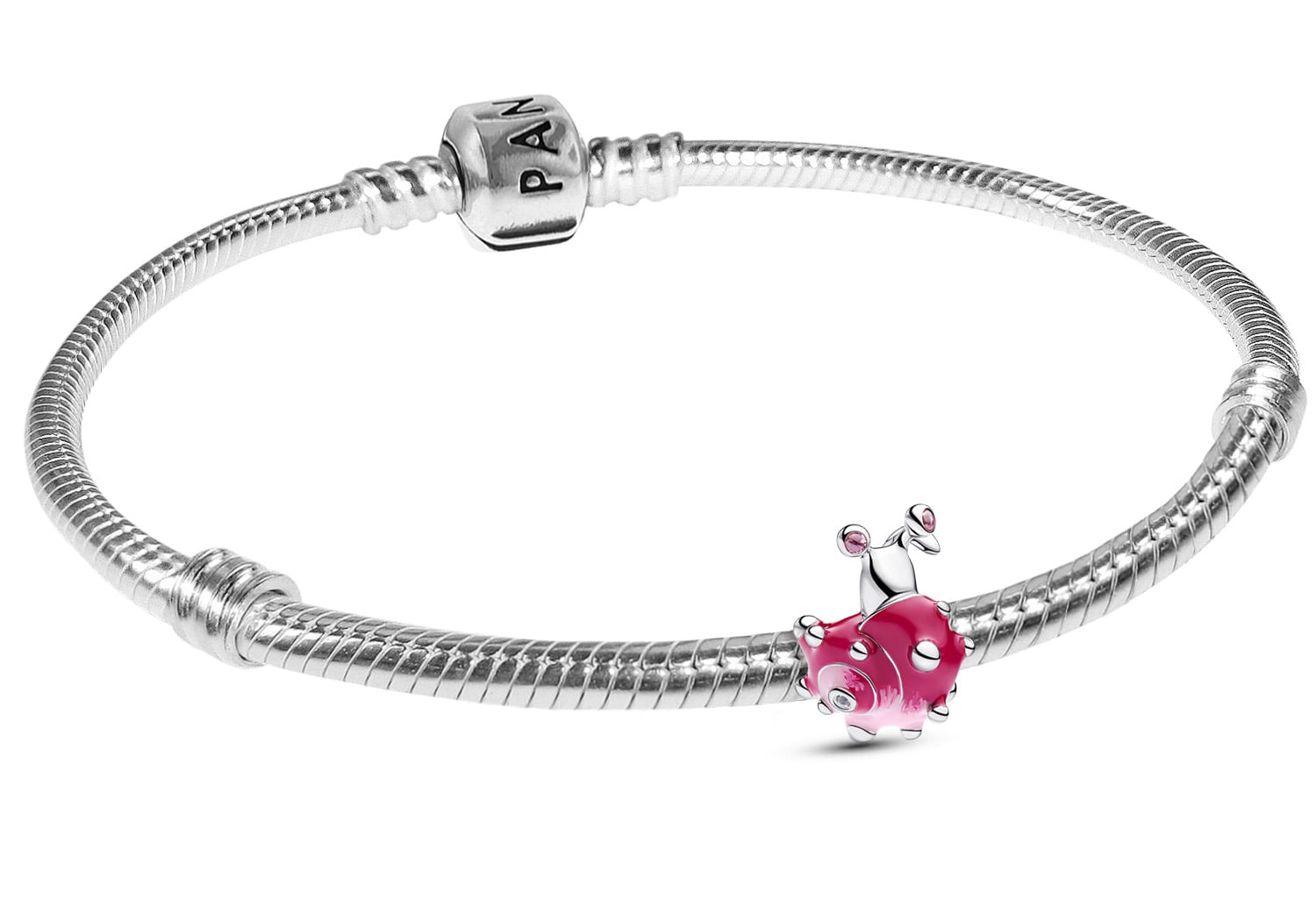 Pandora 21773 Damenarmband Silber Geschenkset Pinkfarbene Schnecke
